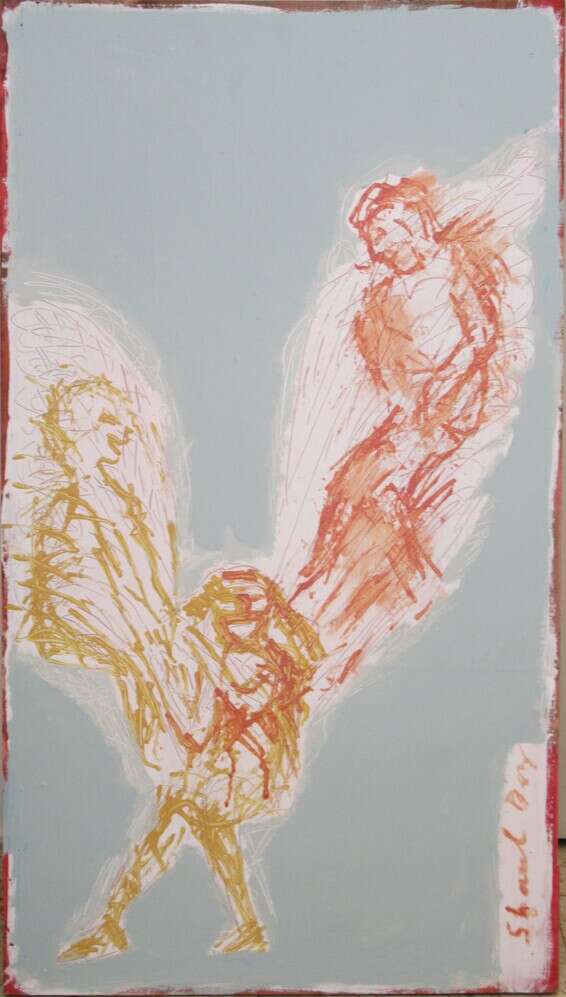 "כמו שתי כנפיים לפיתיה" // ציור: שאול בז